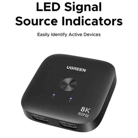 Switch Video HDMI UGREEN 65877, Preto