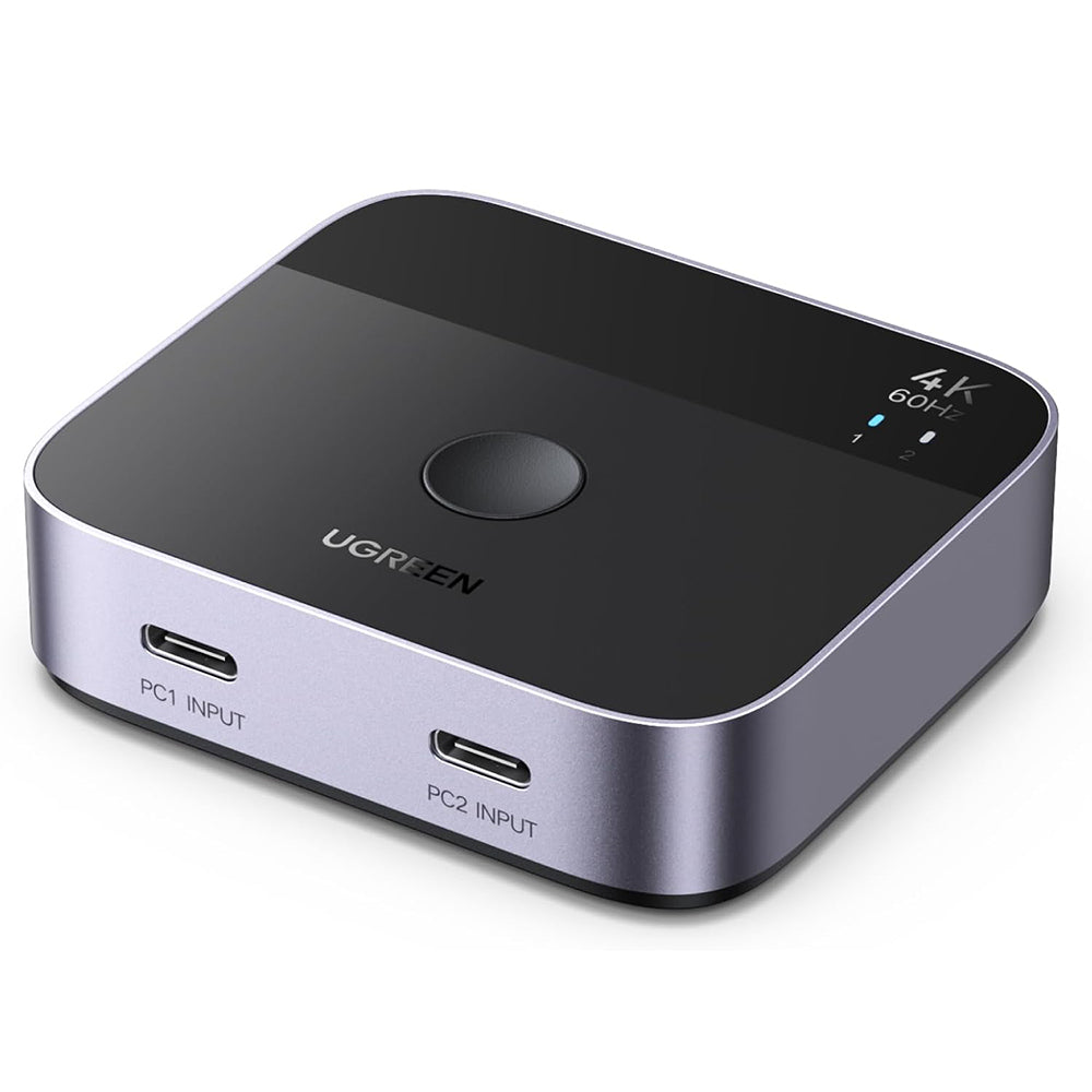 Switch de Vídeo USB-C UGREEN AW502 (55451), Cinzento