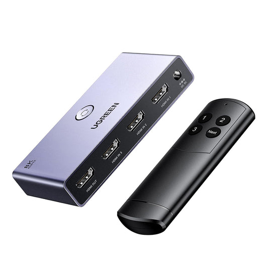 Switch de Vídeo HDMI UGREEN CM624 (15604), Cinzento