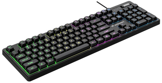 Teclado Gaming Com Fio USB WZK WKG-200, RGB, 1,5m, Preto