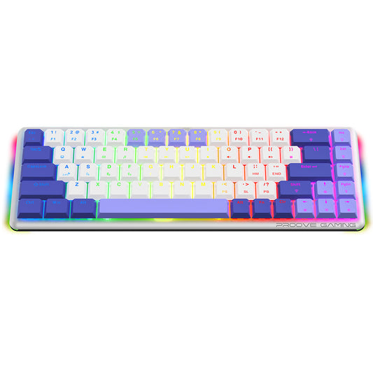 Teclado Gaming Wireless Proove AFK, RGB, BT / Wi-Fi / Com fio, 1.5m, Branco WKAFKEN22002