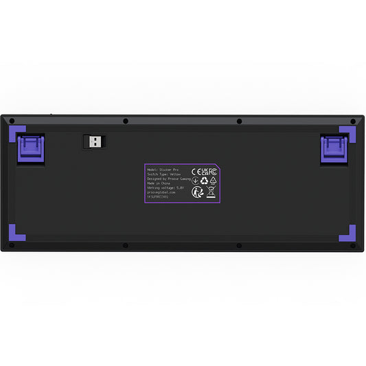 Teclado Gaming Wireless Proove Slicker Pro, RGB, BT / Wi-Fi / Com fio, 1.8m, Preto WKSLPEN22416