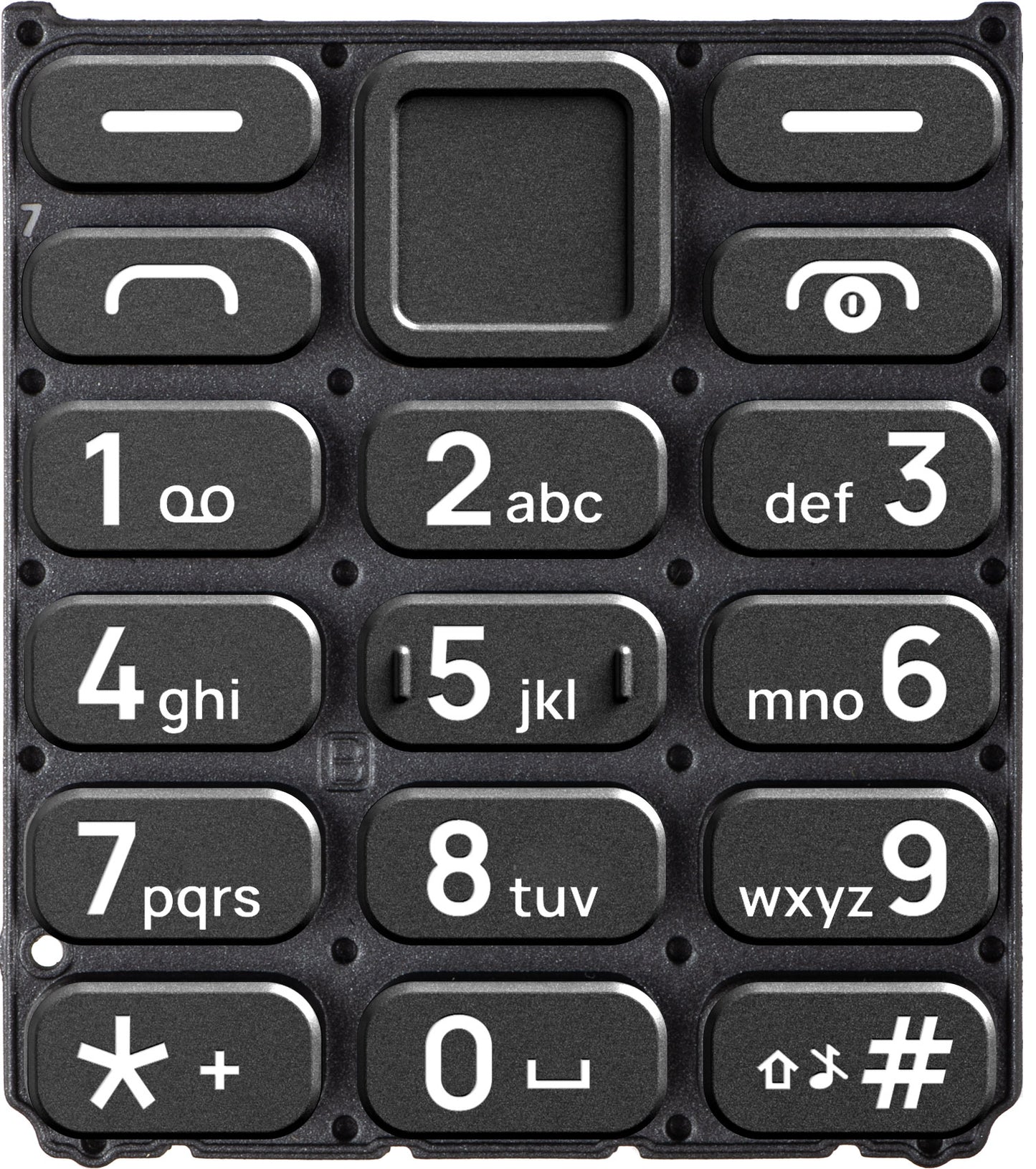 Teclado Latino para HMD 110 / Nokia 110 (2024), Preto
