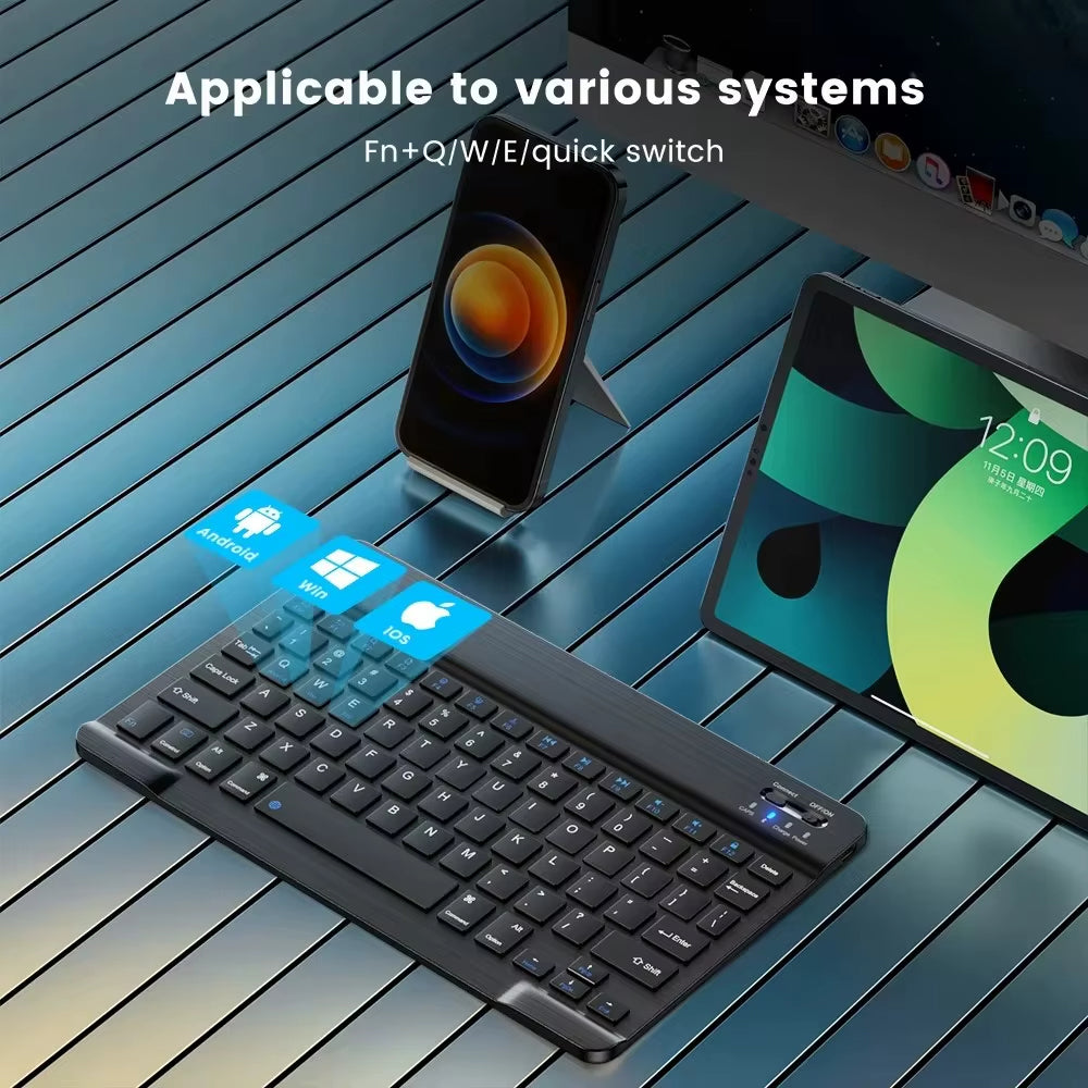 Teclado Wireless Techsuit WK1, RGB, Preto
