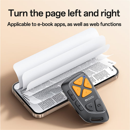 Comando Bluetooth Multimédia Yesido SF25, Preto