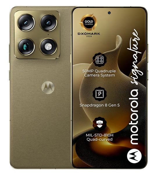 Telemóvel Motorola Signature 5G, 512GB, 16GB, Pantone Olive PBAB0003SE