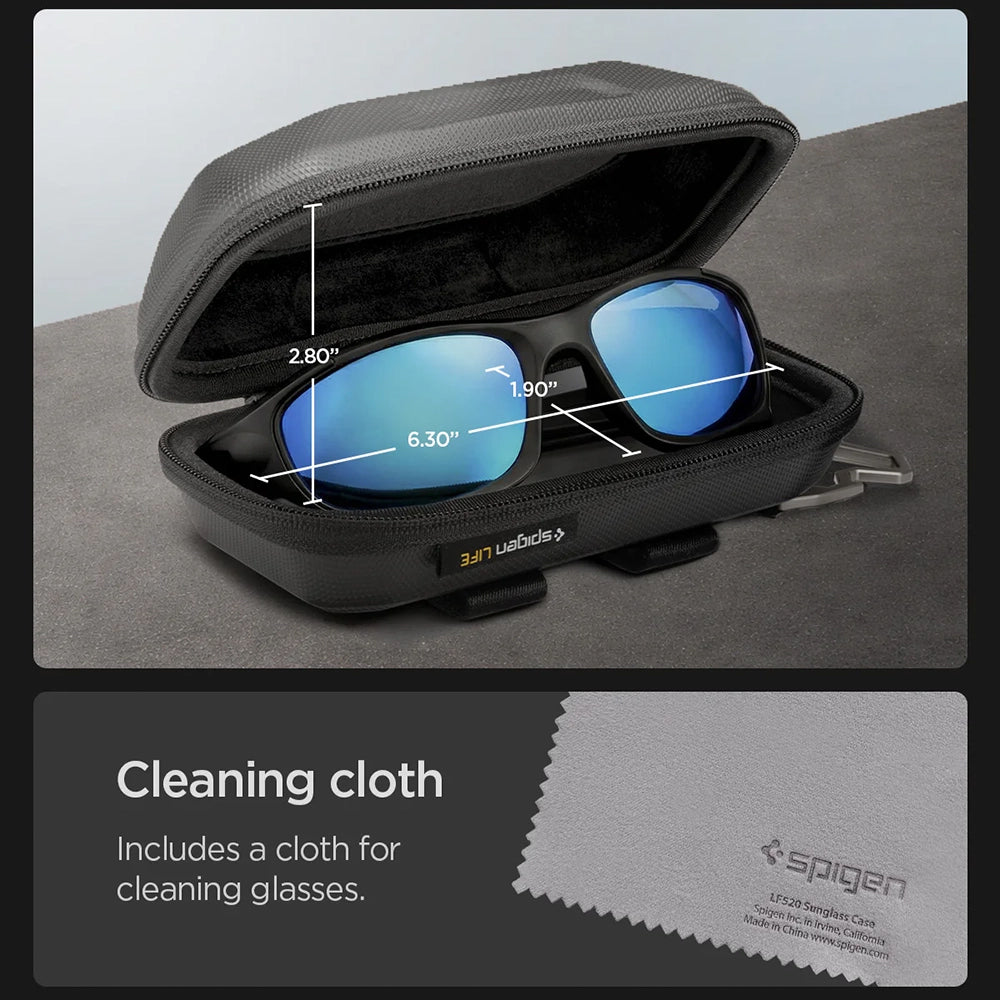 Estojo para Óculos Spigen LF520, 224.8mm x 86.9mm x 69.9mm, Preto ACS09444