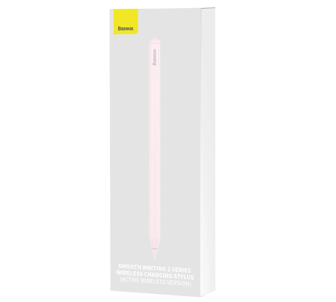 Touch Pen Baseus Smooth Writing 2 Series para Apple iPad, Versão Wireless Ativa, Rosa SXBC060104