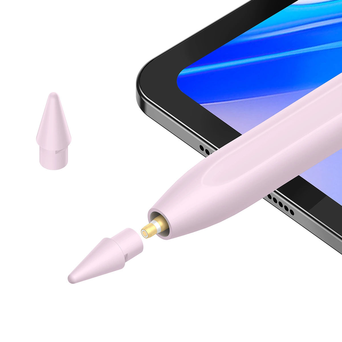 Touch Pen Baseus Smooth Writing 2 Series para Apple iPad, Versão Wireless Ativa, Rosa SXBC060104