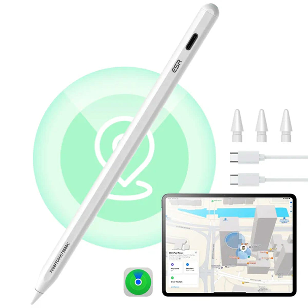 Touch Pen ESR Geo para Apple iPad, Versão Ativa, Branco