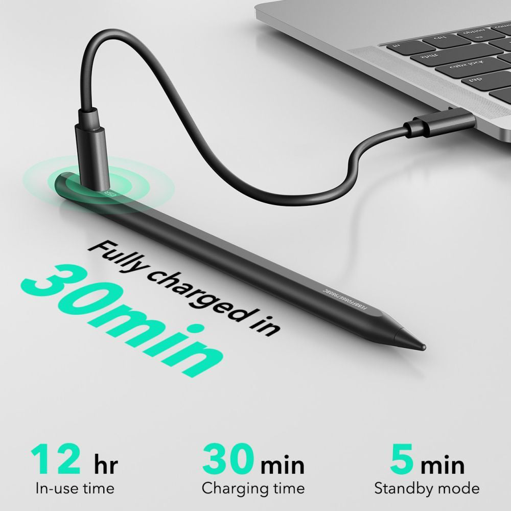 Touch Pen ESR Geo para Apple iPad, Versão Ativa, Preto