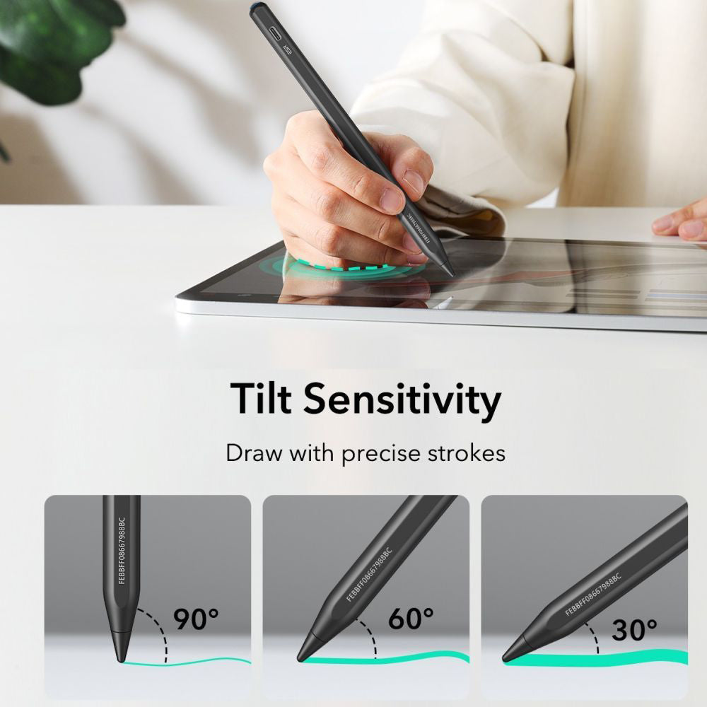 Touch Pen ESR Geo para Apple iPad, Versão Ativa, Preto
