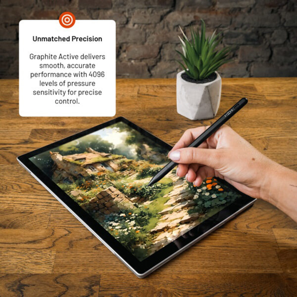 Touch Pen Fixed Graphite Active para Dispositivos com suporte MPP, Preto