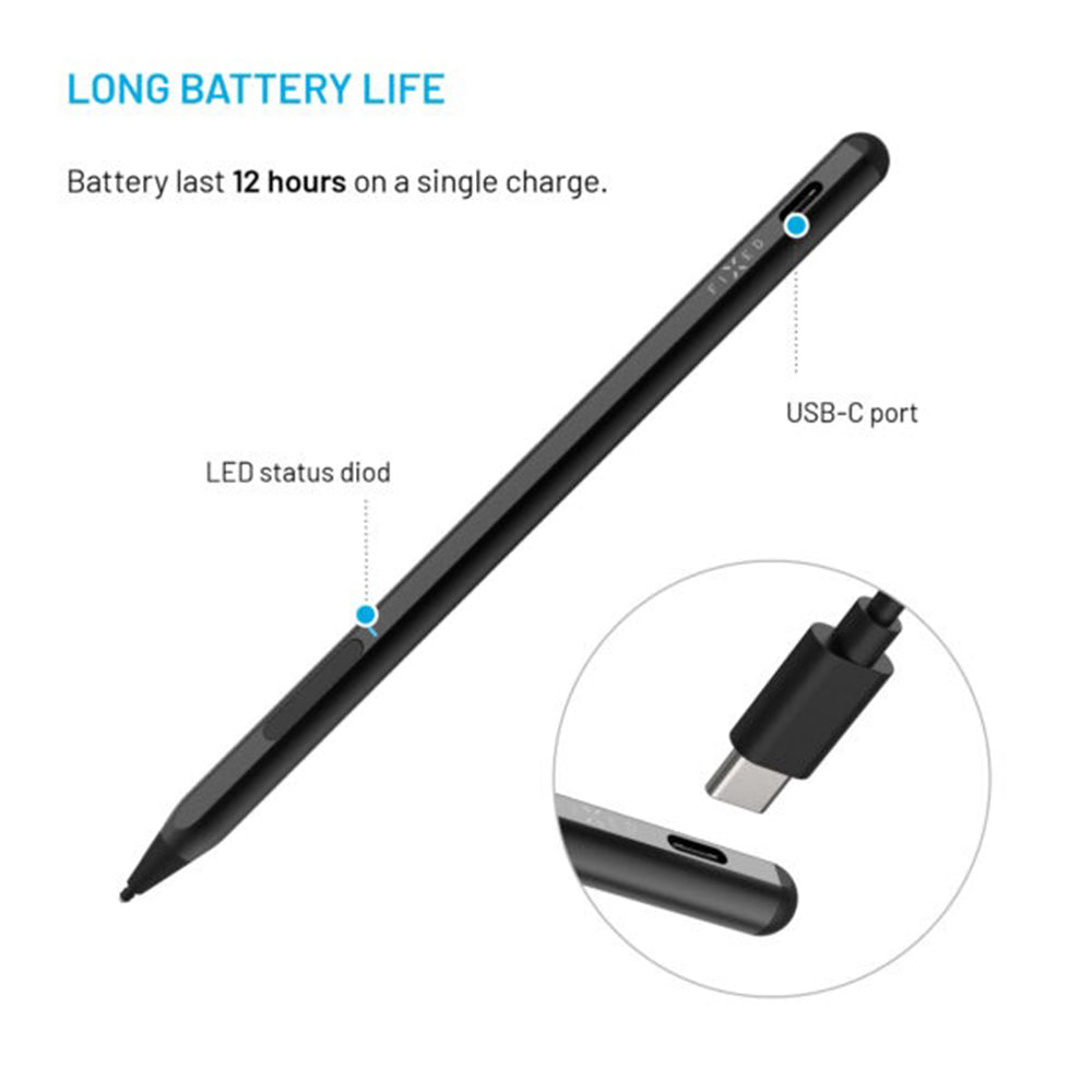 Touch Pen Fixed Graphite Active para Dispositivos com suporte MPP, Preto