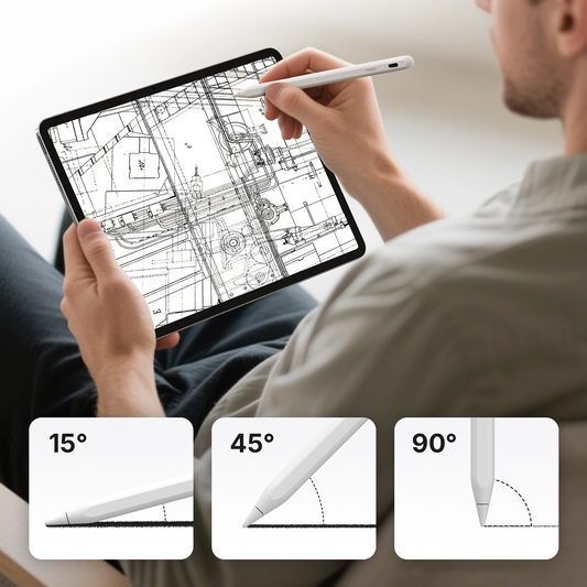 Caneta Touch Metapen A8 para Apple iPad, Versão Ativa, Branco ME-APP152