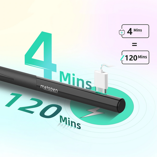 Caneta Touch Metapen D1 para Apple iPad, Versão Ativa, Preto ME-APP452