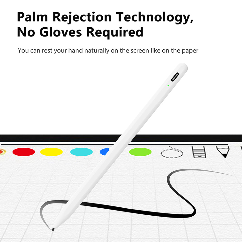 Touch Pen Techsuit A580S para Apple iPad, Versão Ativa, Branco