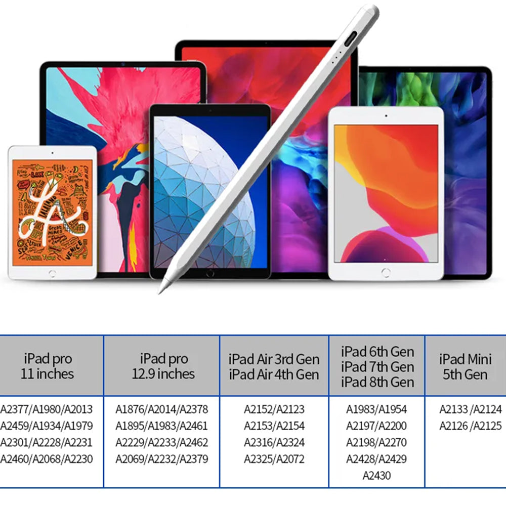 Touch Pen Techsuit JA04 para Apple iPad, Versão Ativa, Branco