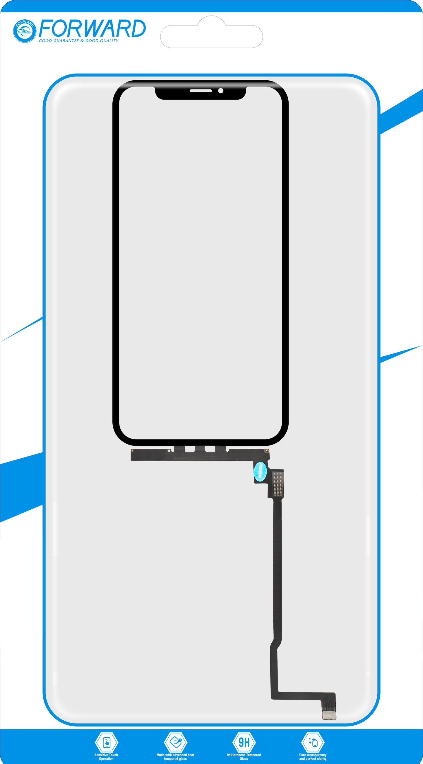 Touchscreen Forward Guard OCA para Apple iPhone 11 Pro, Preto