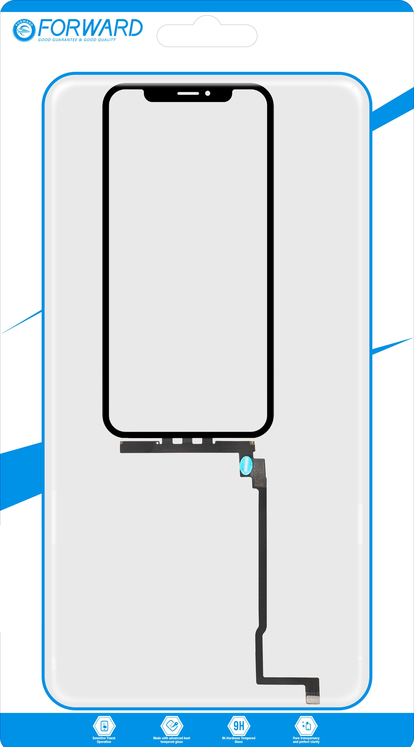 Touchscreen Forward Guard OCA para Apple iPhone 11 Pro Max, Preto