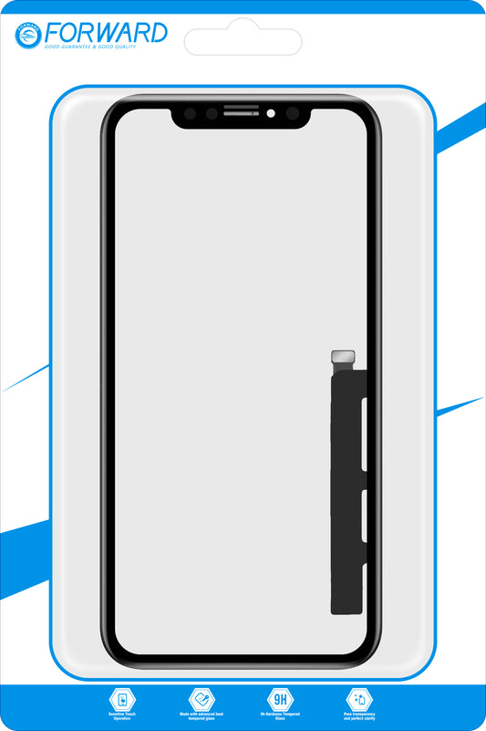 Touchscreen Forward Guard OCA para Apple iPhone XR, Versão IC, Preto