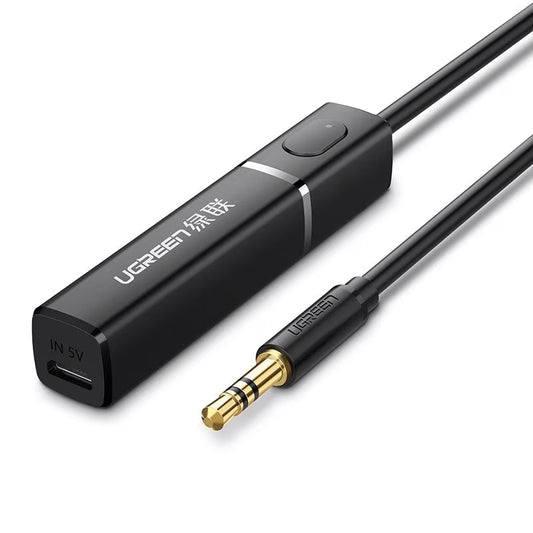 Transmissor Bluetooth UGREEN CM107, AUX, Preto