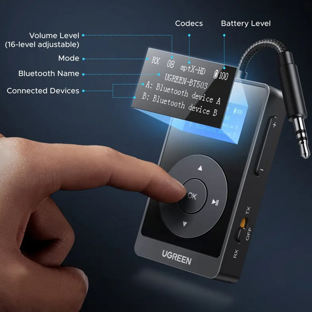 Transmissor / Receptor Bluetooth UGREEN BT503 (45492)