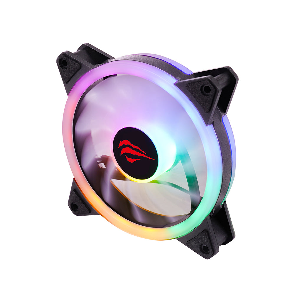 Ventoinha HAVIT F2089, RGB, 1200RPM, 35dB, 1.32W, Preto