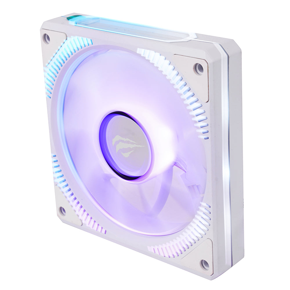 Ventoinha HAVIT F2096, RGB, 1800RPM, 30dB, 3W, Branco