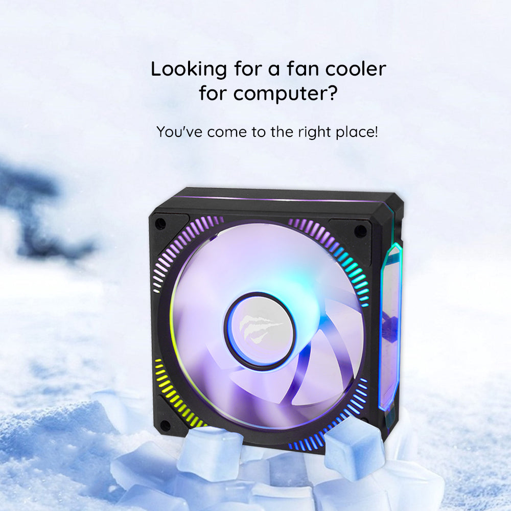 Ventilador HAVIT F2096, RGB, 1800RPM, 30dB, 3W, Preto