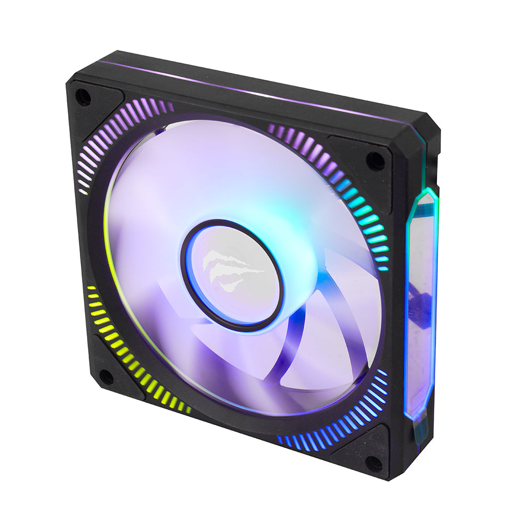 Ventilador HAVIT F2096, RGB, 1800RPM, 30dB, 3W, Preto