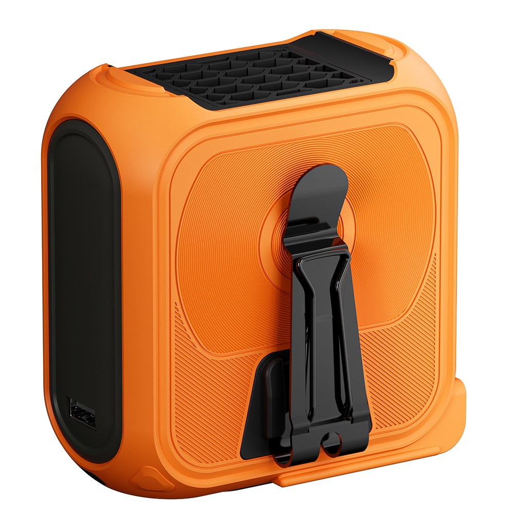 Ventilador Portátil Techsuit Z13 com bateria externa 10000mAh, Laranja
