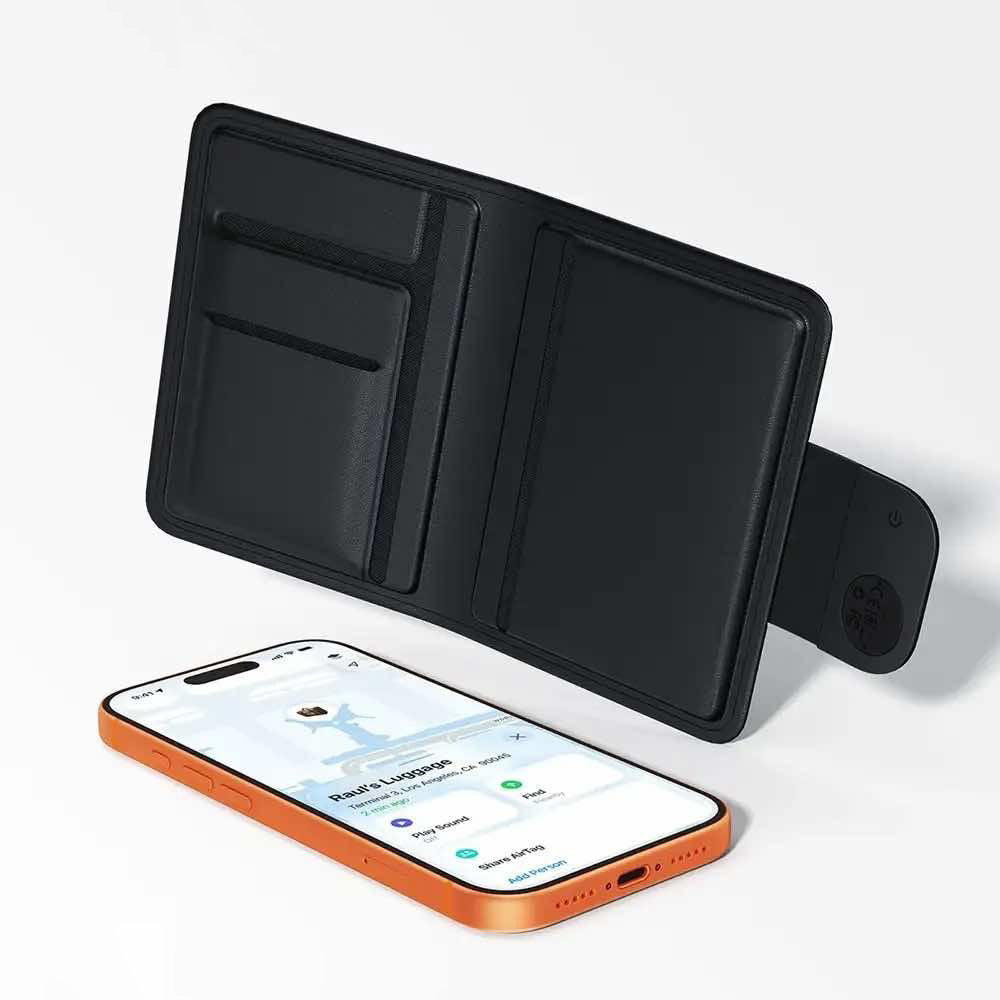 Acefast SmartTag Passport S6 para iOS Series, Preto