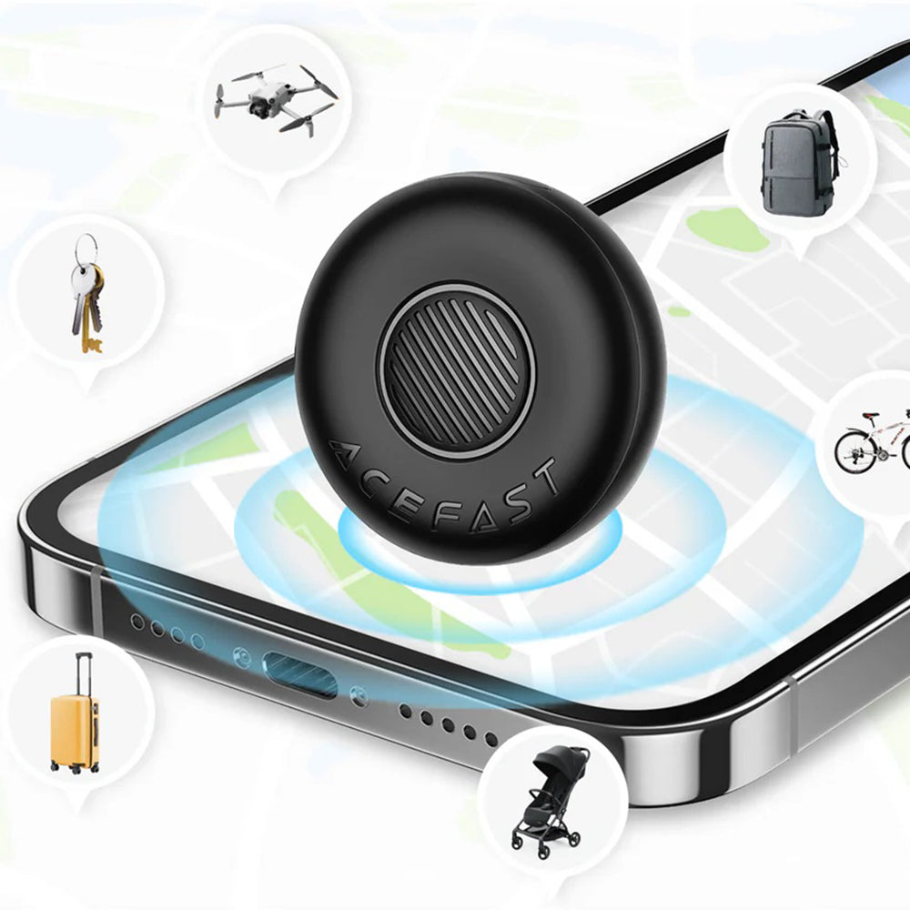 Acefast SmartTag S1 para iOS Series, Conjunto de 4 peças, Cinzento