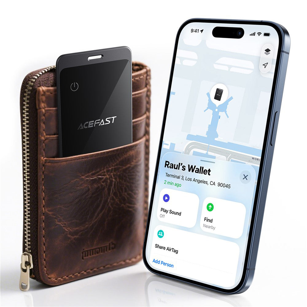 Acefast SmartTag S3 para iOS Series, Cinzento