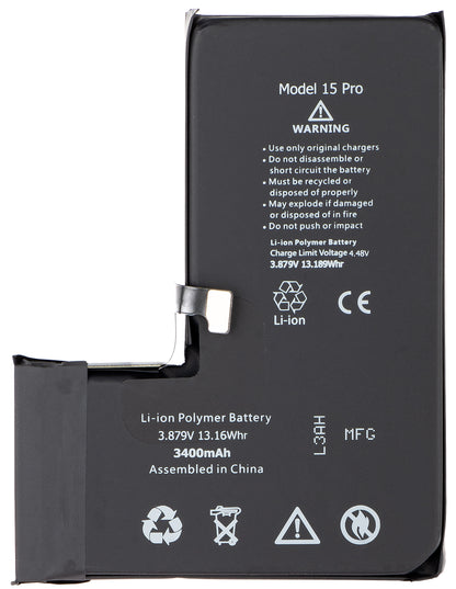 Bateria Apple iPhone 15 Pro, Alta Capacidade