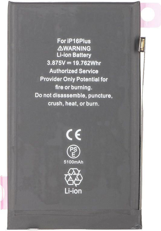 Bateria Apple iPhone 16 Plus, Alta Capacidade