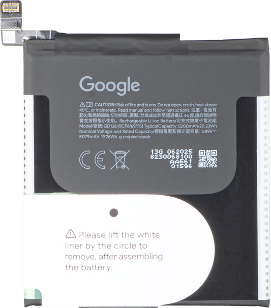 Acumulador Google Pixel 10 Pro XL, GD1J6, Service Pack G949-01616-00