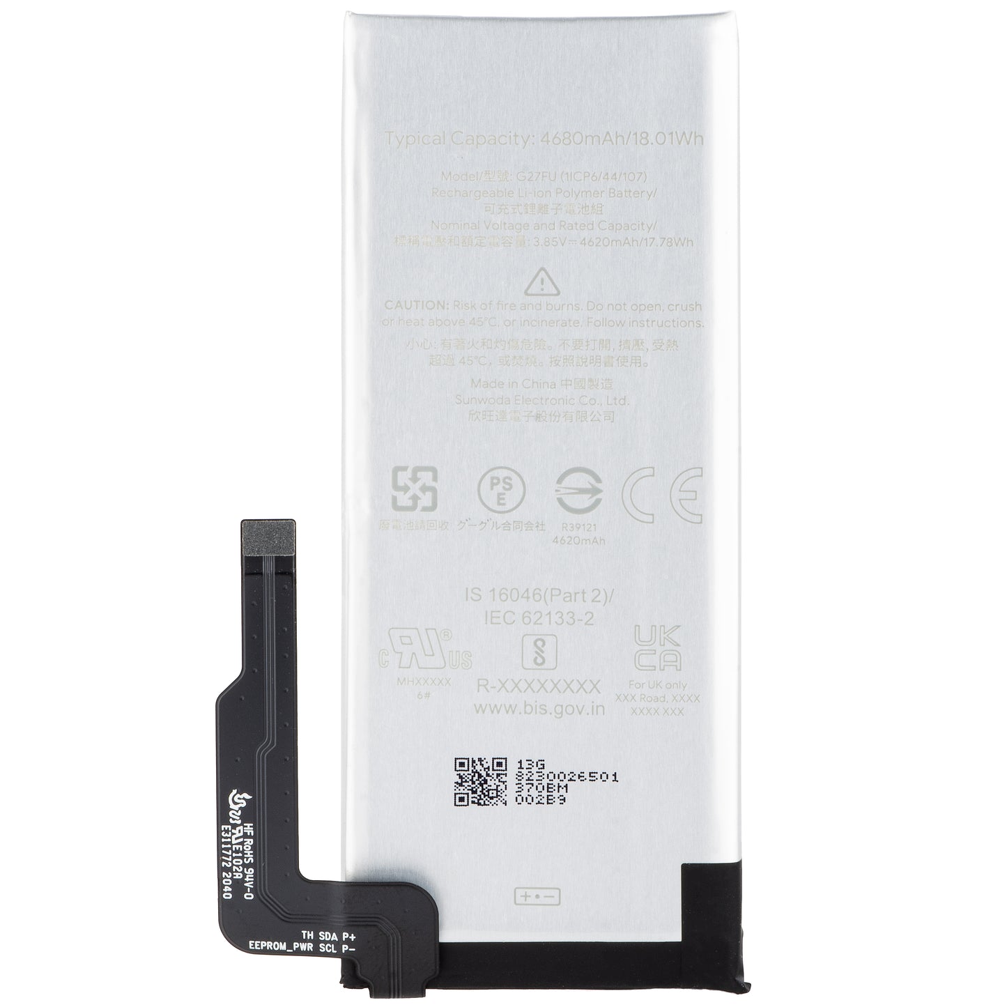 Bateria Google Pixel 5a 5G, G27FU, Service Pack G823-00265-01