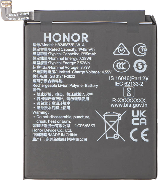 Bateria Honor Magic V5, HB2958A7EJW-A, Service Pack 0235AQBL