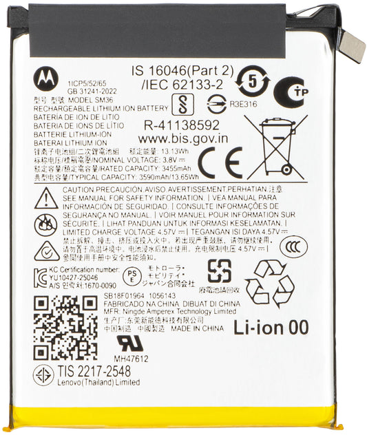 Bateria Motorola Razr 70, SM36, Service Pack SB18F01964