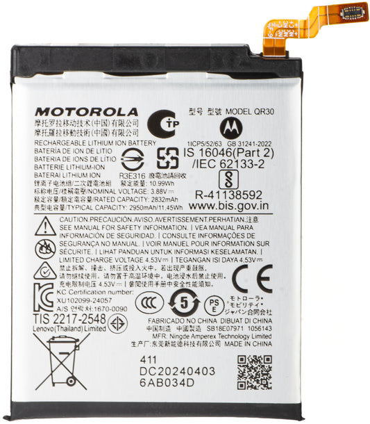 Bateria Motorola Razr+ 2025 / Razr+ 2024 / Razr 50 Ultra, QR30, Service Pack SB18E07971