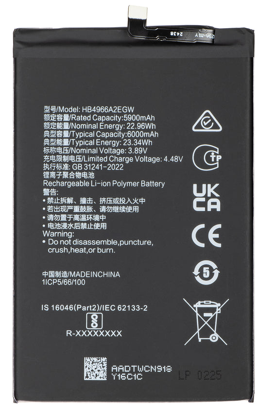 Bateria para Honor X7b 4G, HB4966A2EGW