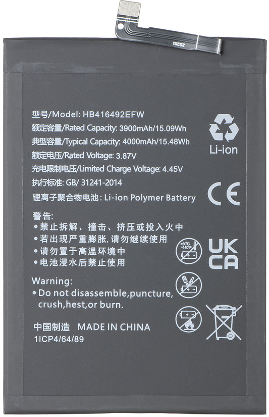 Bateria para Honor X8 4G, HB416492EFW