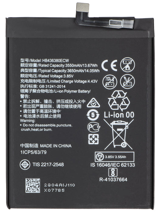 Bateria para Huawei P30, HB436380ECW