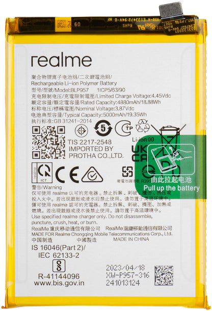 Bateria Realme 10, BLP957, Service Pack 6060069