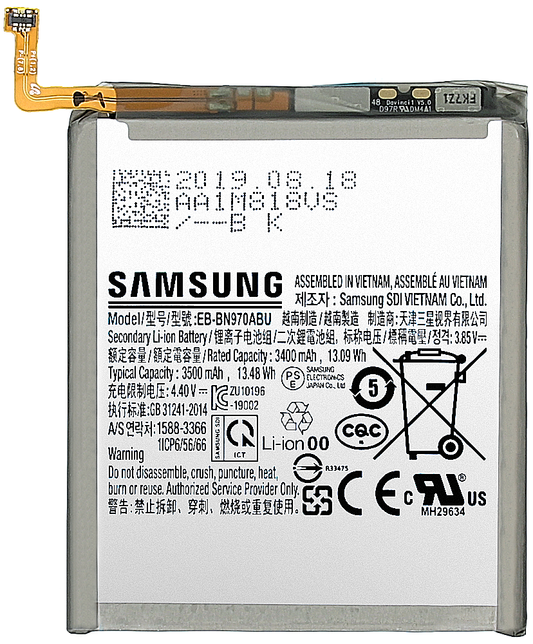 Bateria Samsung Galaxy Note10 N970, EB-BN970ABU, Troca