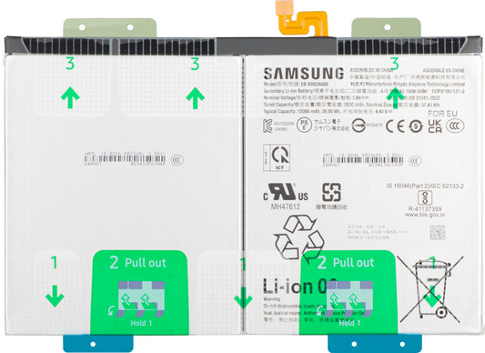 Bateria Samsung Galaxy Tab S10+, EB-BX828ABE, Service Pack GH82-35927A