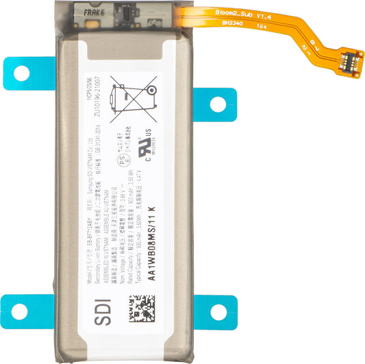 Bateria Secundária Samsung Galaxy Z Flip3 5G F711, EB-BF712ABY, Service Pack GH82-26256A