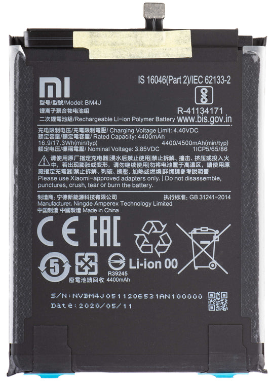 Bateria Xiaomi Redmi Note 8 Pro, BM4J, Service Pack 46BM4JA030H8